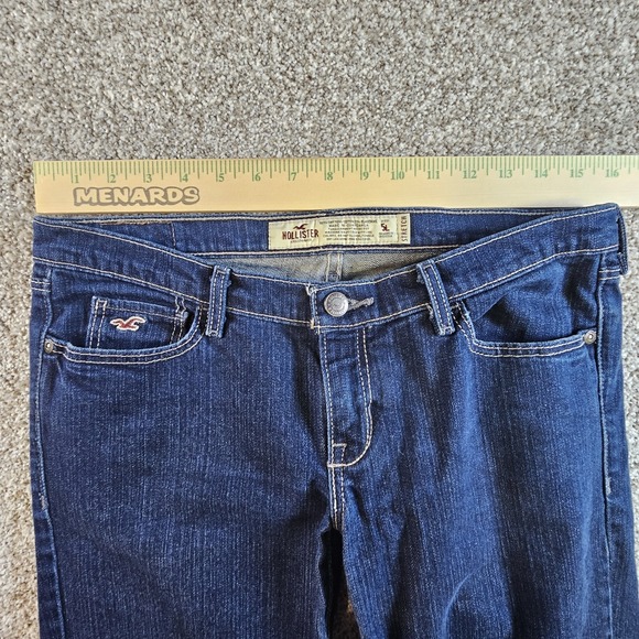 Hollister CaliforniaClassic Stretch Low-Rise Stretch 5L Womens Dark Jeans - Picture 3 of 13